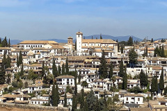 Mirador y Albaicín, desde la Alhambra